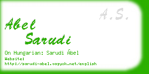 abel sarudi business card