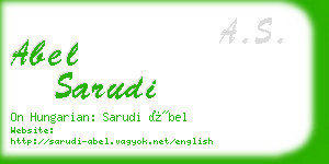 abel sarudi business card